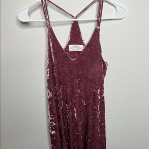 Pink Velvet Dress